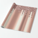 Search for rose gold wrapping paper Glitter