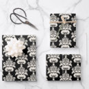 Search for black and white damask wrapping paper Chic