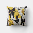 Search for black and yellow butterfly cushions White