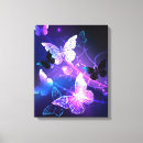Search for purple butterfly canvas prints Blue