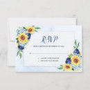 Search for sunflower wedding rsvp cards Watercolor