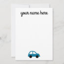 Search for automobile note cards Kids