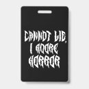 Search for halloween id badges Horror