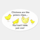 Search for chickens oval stickers Chicks