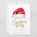 Search for unique santa invitations Red and white