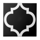Search for black and white moroccan tiles Quatrefoil