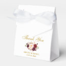 Search for burgundy and gold wedding favour boxes Vintage