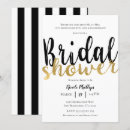 Search for black and gold bridal shower invitations Golden