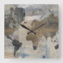 Search for antique world map clocks Continents