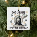Search for funny jesus christmas tree decorations Religious
