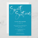 Search for ocean” sweet 16 invitations Ocean blue