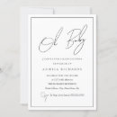 Search for black and white baby shower invitations Script