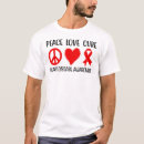 Search for peace love cure tshirts Heart
