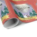 Search for vintage reindeer wrapping paper Merry christmas