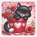Search for valentines day cats stickers Happy valentine's day