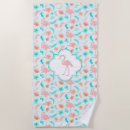 Search for pink flamingo beach towels Pattern