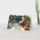 Search for old fashioned christmas cards Santa claus