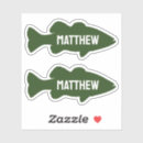 Search for green fish stickers Fishing