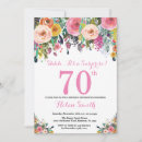 Search for pink 70th birthday invitations Adult birthday party