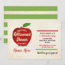 Search for apple horizontal 5x7 invitations Red