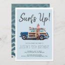 Search for vintage surf invitations Watercolor