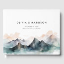 Search for mountain wedding guest books Watercolor