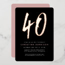 Search for chic 40th birthday invitations Stylish
