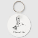 Search for bird drawing key rings Black