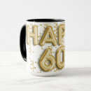 Search for 60th birthday for her mugs 60 years old