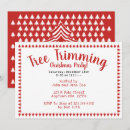 Search for white trim invitations Tree trimming