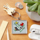 Search for backyard bird key rings Robin