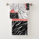 Search for black and white zebra bath towels Stripes