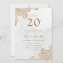 Search for elegant 20th birthday invitations Twenty