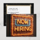 Search for employment postcards Business
