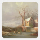 Search for winter scenes stickers Mid 20th