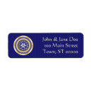 Search for new years return address labels Gold