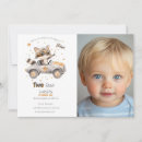 Search for cute race car birthday invitations Two fast