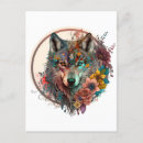 Search for wolf face postcards Animal