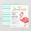 Search for birds 4x5 invitations Flamingo