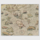 Search for vintage map wrapping paper Old