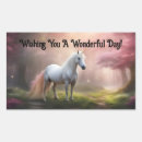 Search for unicorns rectangle stickers For her
