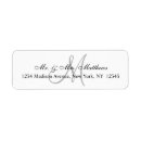 Search for monogram save the date return address labels Modern