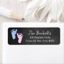 Search for footprints return address labels Modern