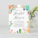 Search for floral fiesta bridal shower invitations Succulent