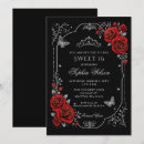 Search for black red silver invitations Elegant