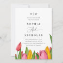 Search for tulip wedding invitations Watercolor tulips