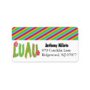 Search for luau labels Colourful