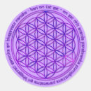 Search for violet flower stickers Mandala