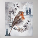 Search for robin posters Watercolor