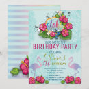 Search for flamingo pool party invitations Aloha